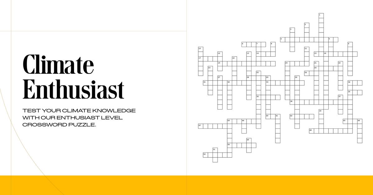 Climate Enthusiast Crossword S2G Investments Climate Enthusiast Crossword S2G Investments