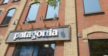 A Patagonia store front.