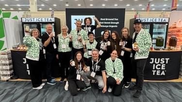 The Just Ice Tea team booth